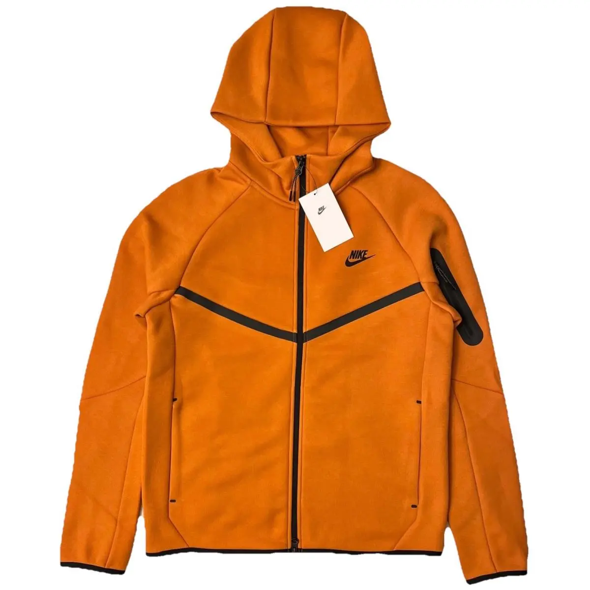 Tech Fleece Windrunner Zip Jacket HV0949-815 Monarch Orange Men`s Small S by Nike