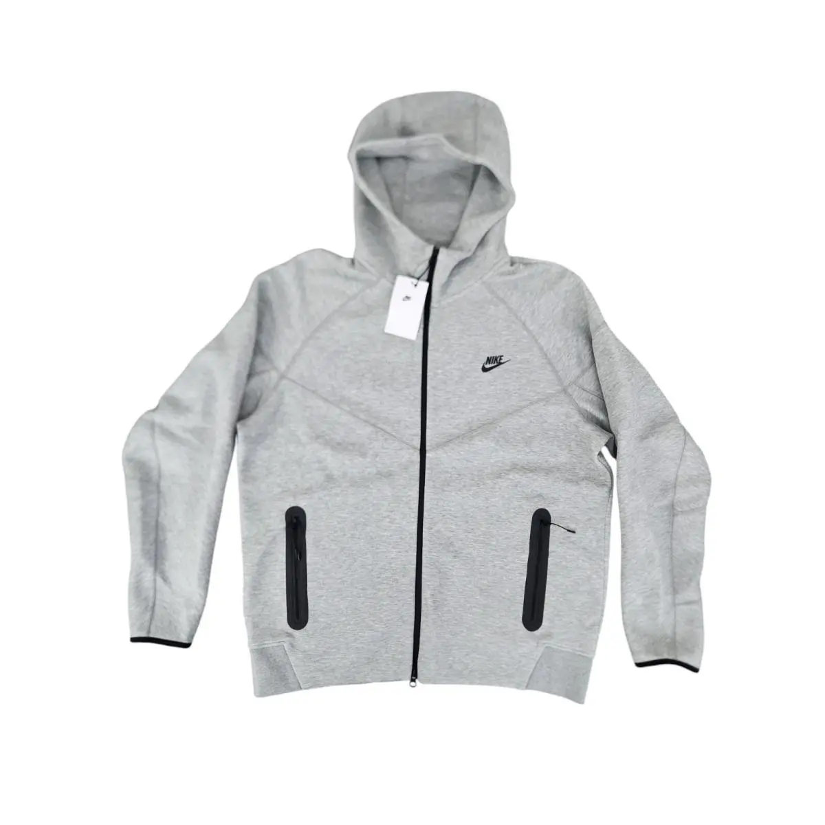 Sportswear Tech Fleece Full-zip Hoodie Heather Grey FB7921-063 Size XL by Nike