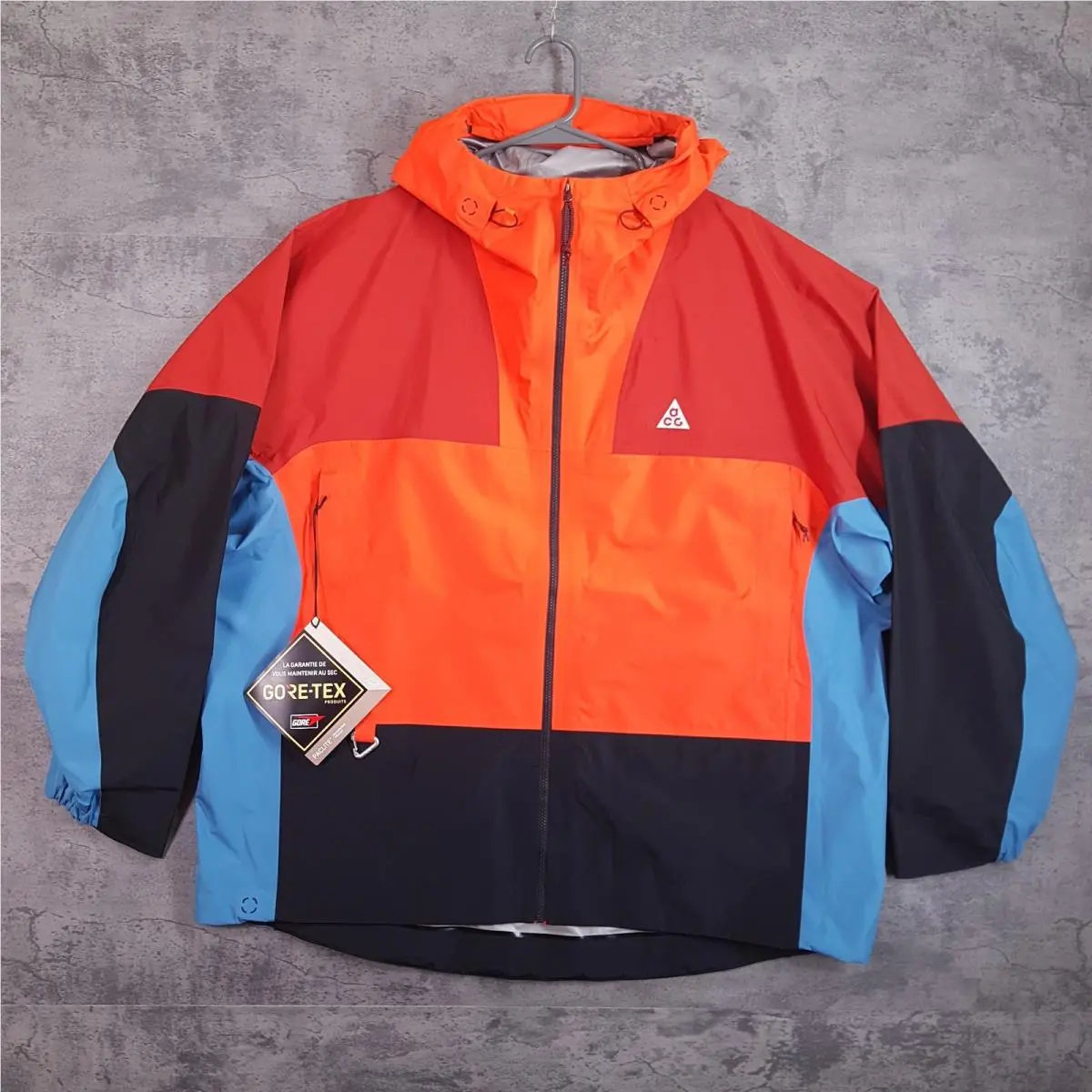Nike Storm-fit Adv Acg Chain of Crater Jacket Mens Size 2XL Rush Orange