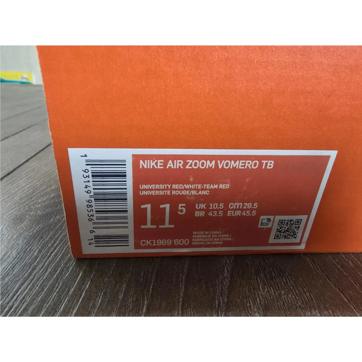 Nike shoes - Nike Air Zoom Vomero 14 TB - CK1960-600 - Red (UPC: 193149985915) 11