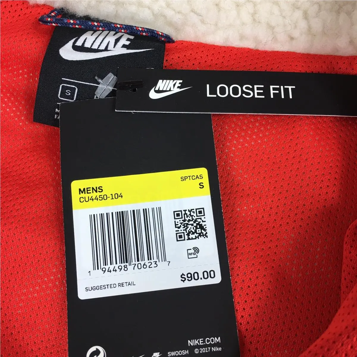 Nike clothing - Nike CU4450-104 - CU4450104 - Multicolor, Manufacturer: Light Orewood Brown/Obsidian/Chile Red (UPC: 0194498706237) 5