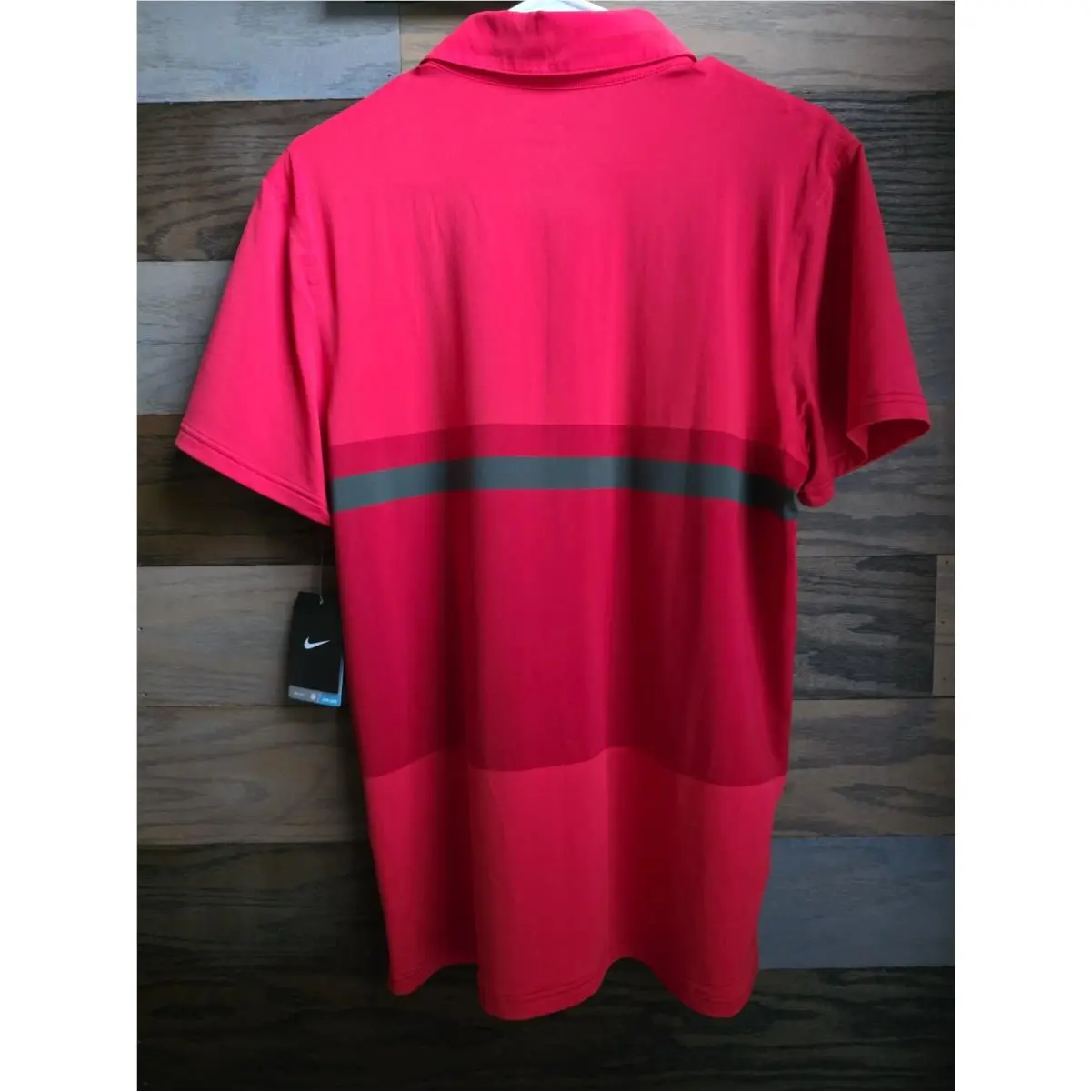 Nike clothing - Nike Men`s Summer RF Trophy Stripe Polo - Red 1