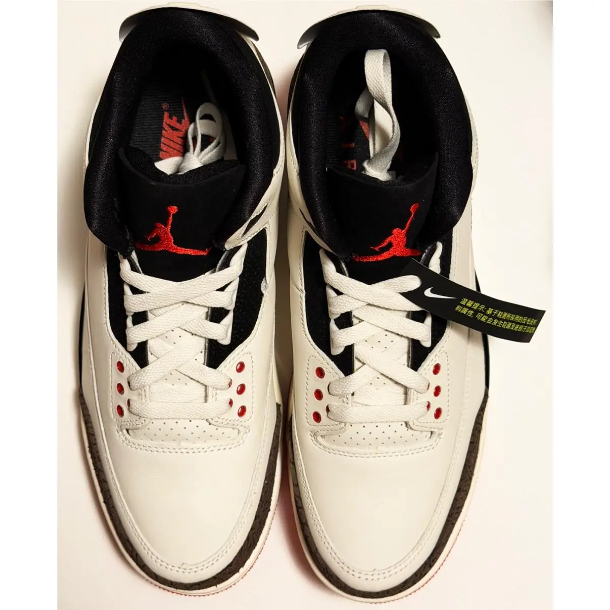 Nike Air Jordan 3 Retro OG World`s Best Dad Sail Black Red IF4396-103 Mens