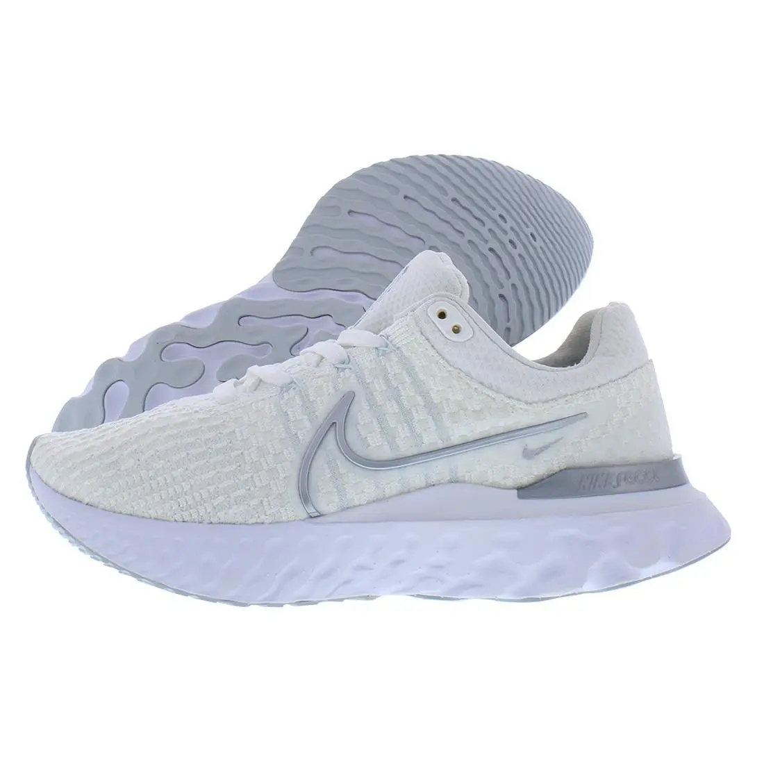 Nike React Infinity Run Flyknit 3 Womens Shoes Size 6 Color: White/metallic