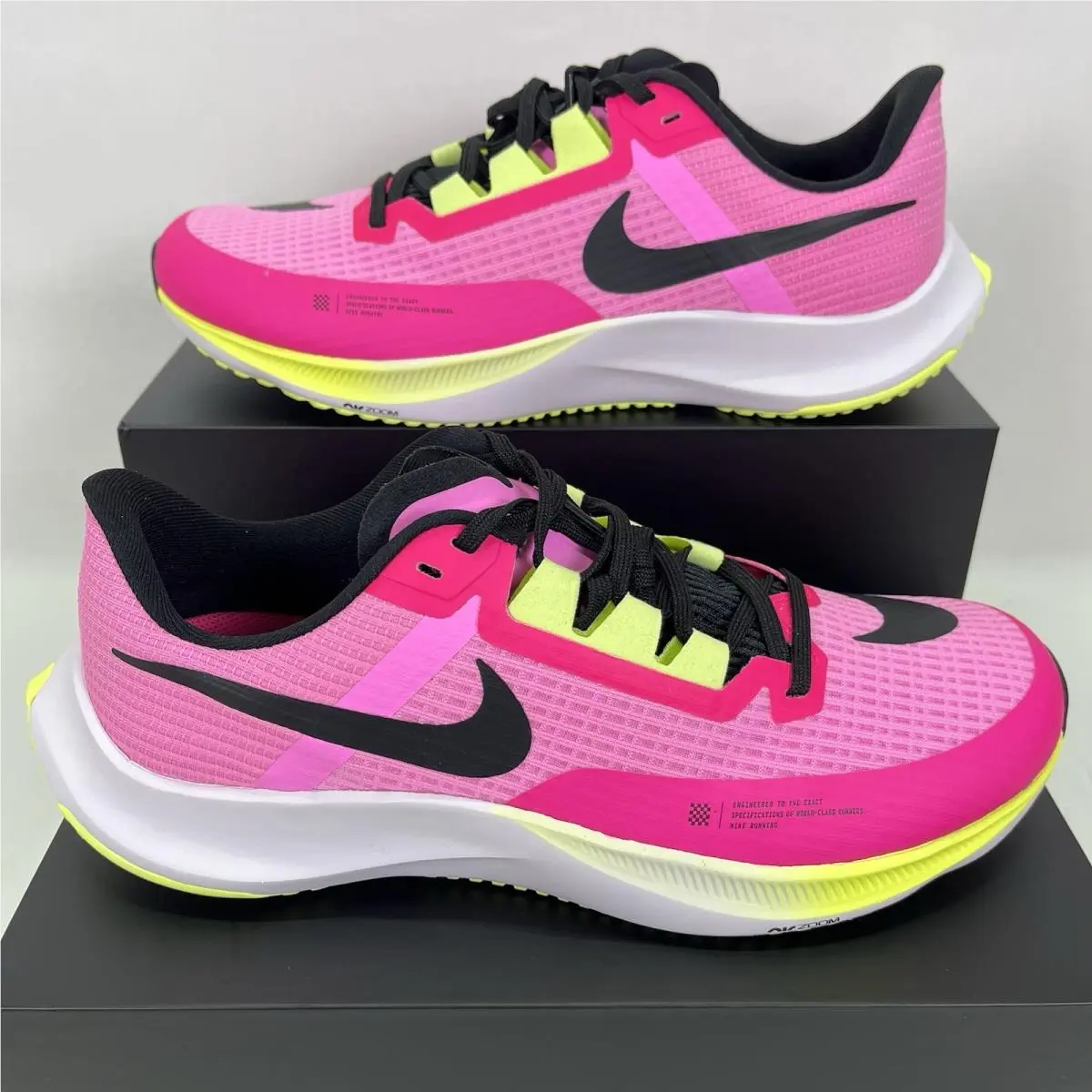 Nike Air Zoom Rival Fly 3 Pink Spell Lemon Yellow White CT2405-606 Men`s 9.5-11