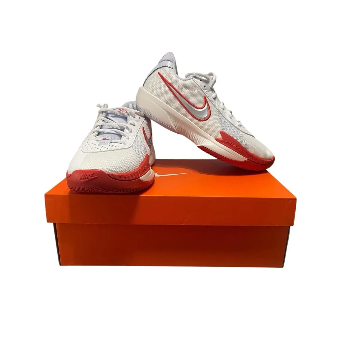 Nike Basketball Shoes Air Zoom G.t. Cut Academy Men’s Size 7.5 Orange/white