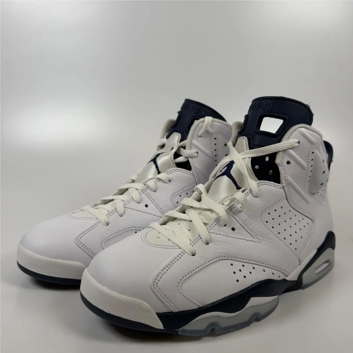 Jordan 6 Retro Midnight Navy 2022 White Navy Blue CT8529-141 Mens Size 12