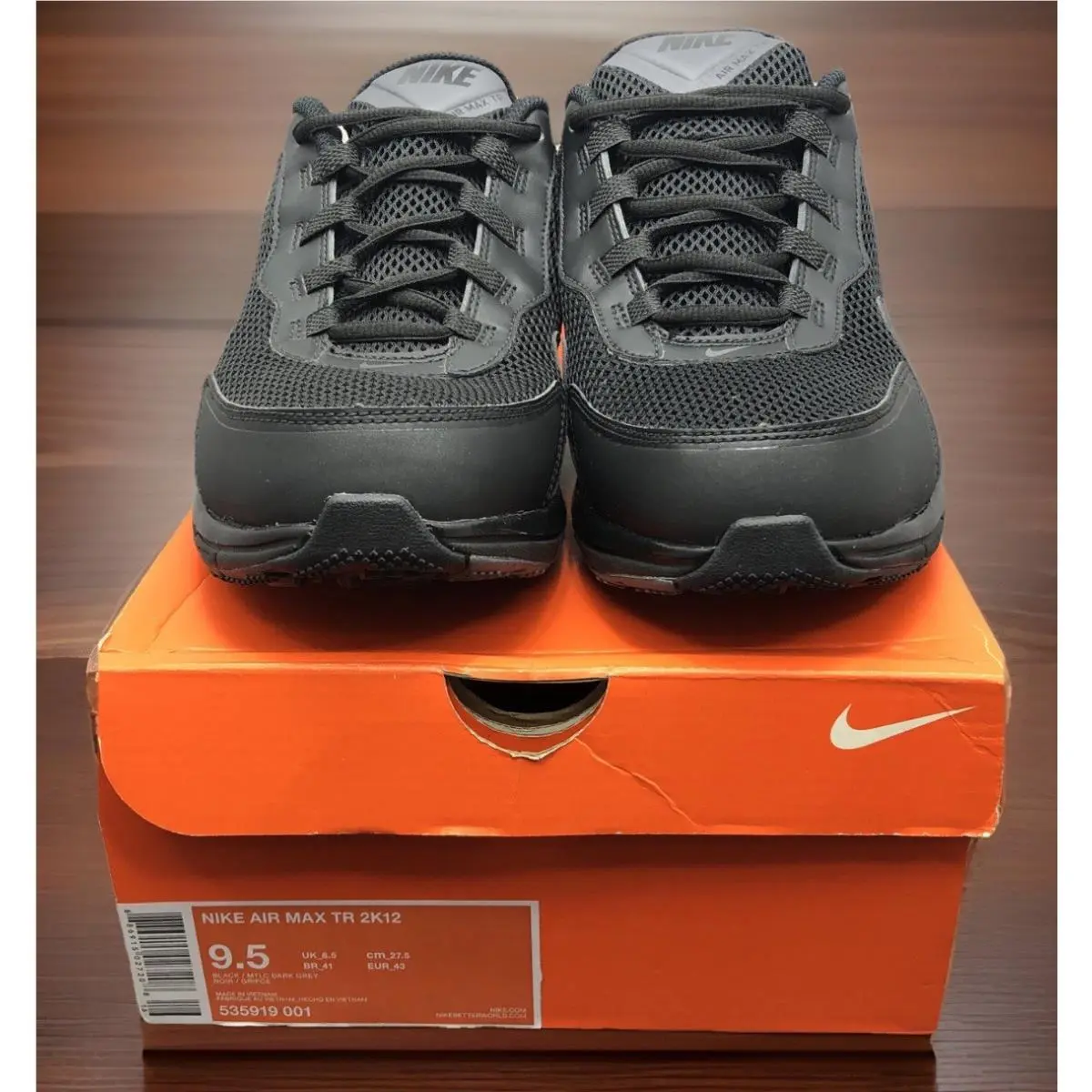 Nike shoes - air max tr 2k12 - air max - 535919 001 - Black (UPC: 886915027208) 0