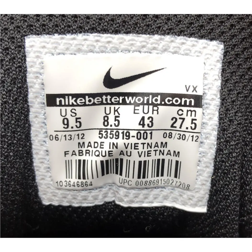 Nike shoes - air max tr 2k12 - air max - 535919 001 - Black (UPC: 886915027208) 5