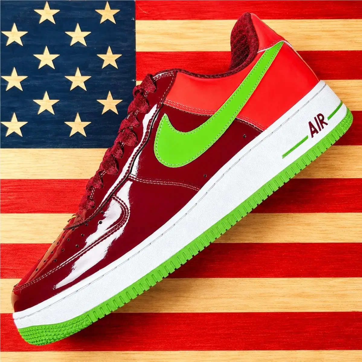 Air Force 1 Premium Kiwi Team Red/green Orange 2006 Vtg 312945-631 Men 11 by Nike