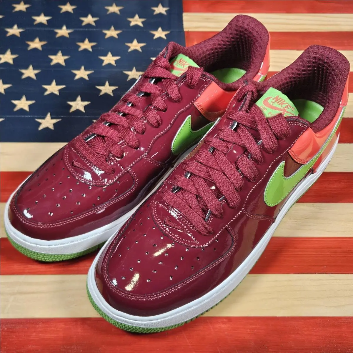 Nike shoes - Nike Air Force 1 - Air Force - 312945-631 - Red, way: Team-Red/Green-Bean/Max-Orange/White 8