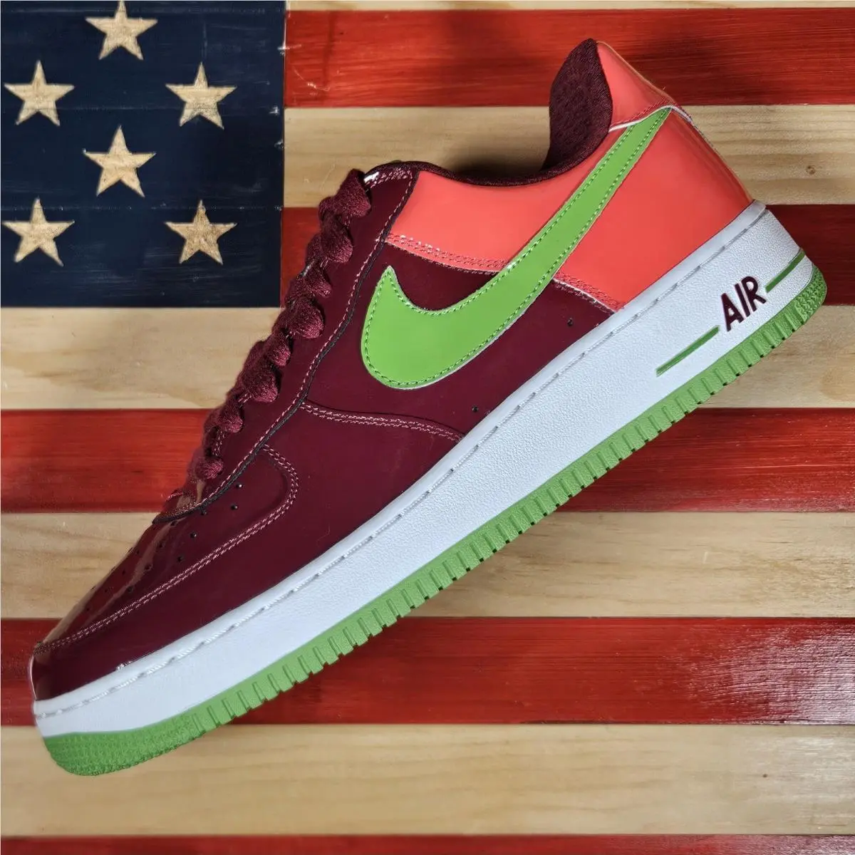 Nike shoes - Nike Air Force 1 - Air Force - 312945-631 - Red, way: Team-Red/Green-Bean/Max-Orange/White 9