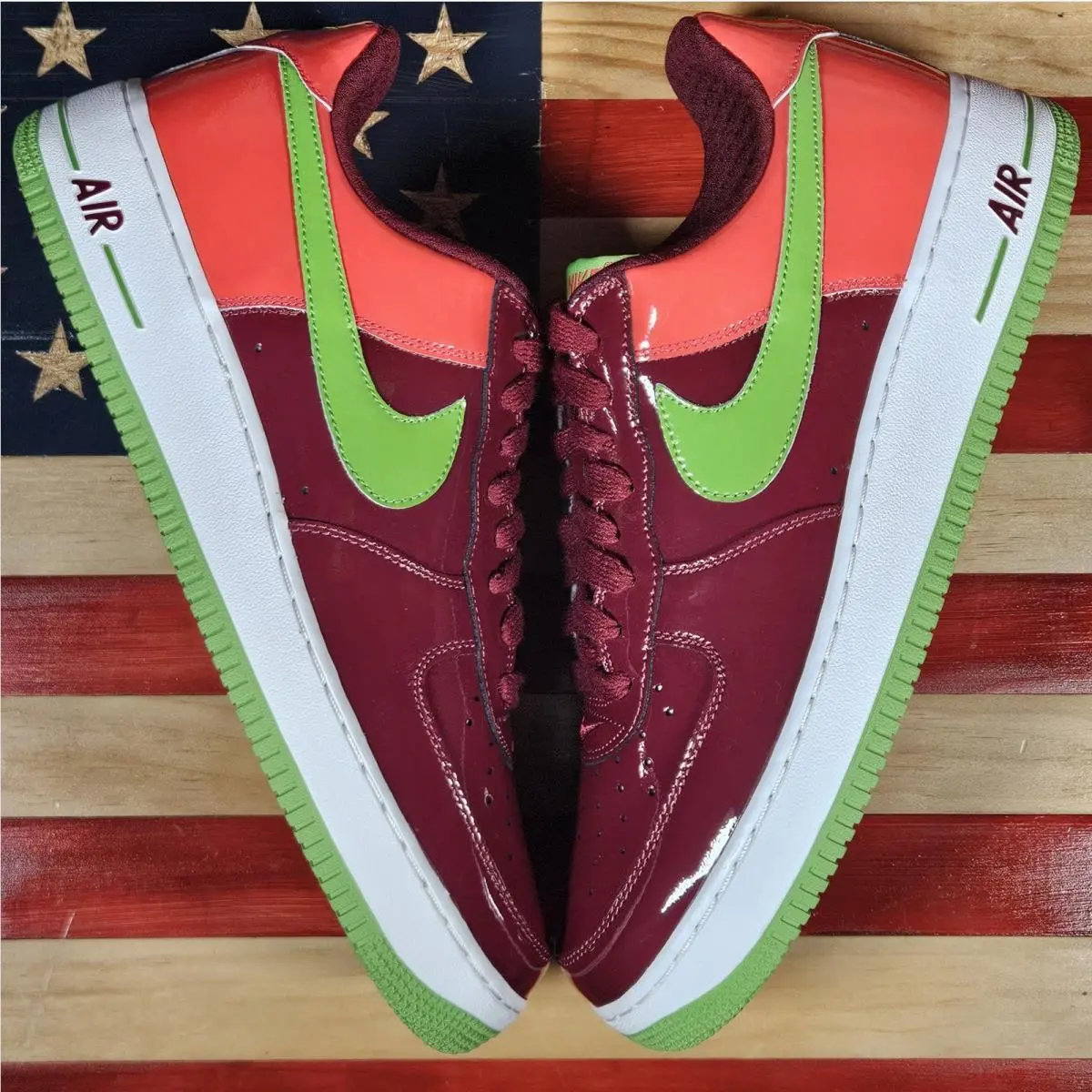 Nike shoes - Nike Air Force 1 - Air Force - 312945-631 - Red, way: Team-Red/Green-Bean/Max-Orange/White 1