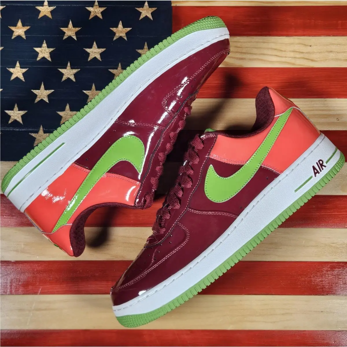Nike shoes - Nike Air Force 1 - Air Force - 312945-631 - Red, way: Team-Red/Green-Bean/Max-Orange/White 2
