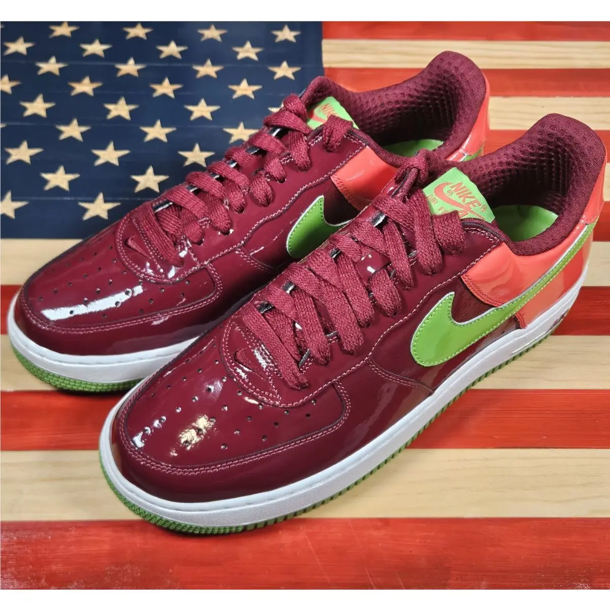 Nike shoes - Nike Air Force 1 - Air Force - 312945-631 - Red, way: Team-Red/Green-Bean/Max-Orange/White 4