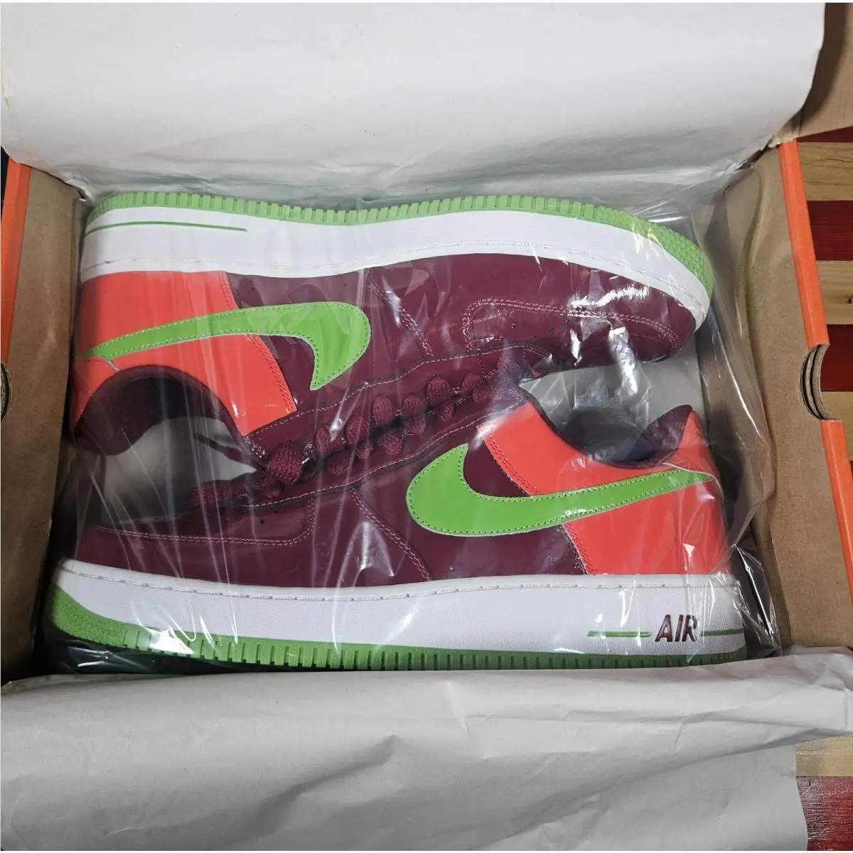 Nike shoes - Nike Air Force 1 - Air Force - 312945-631 - Red, way: Team-Red/Green-Bean/Max-Orange/White 5