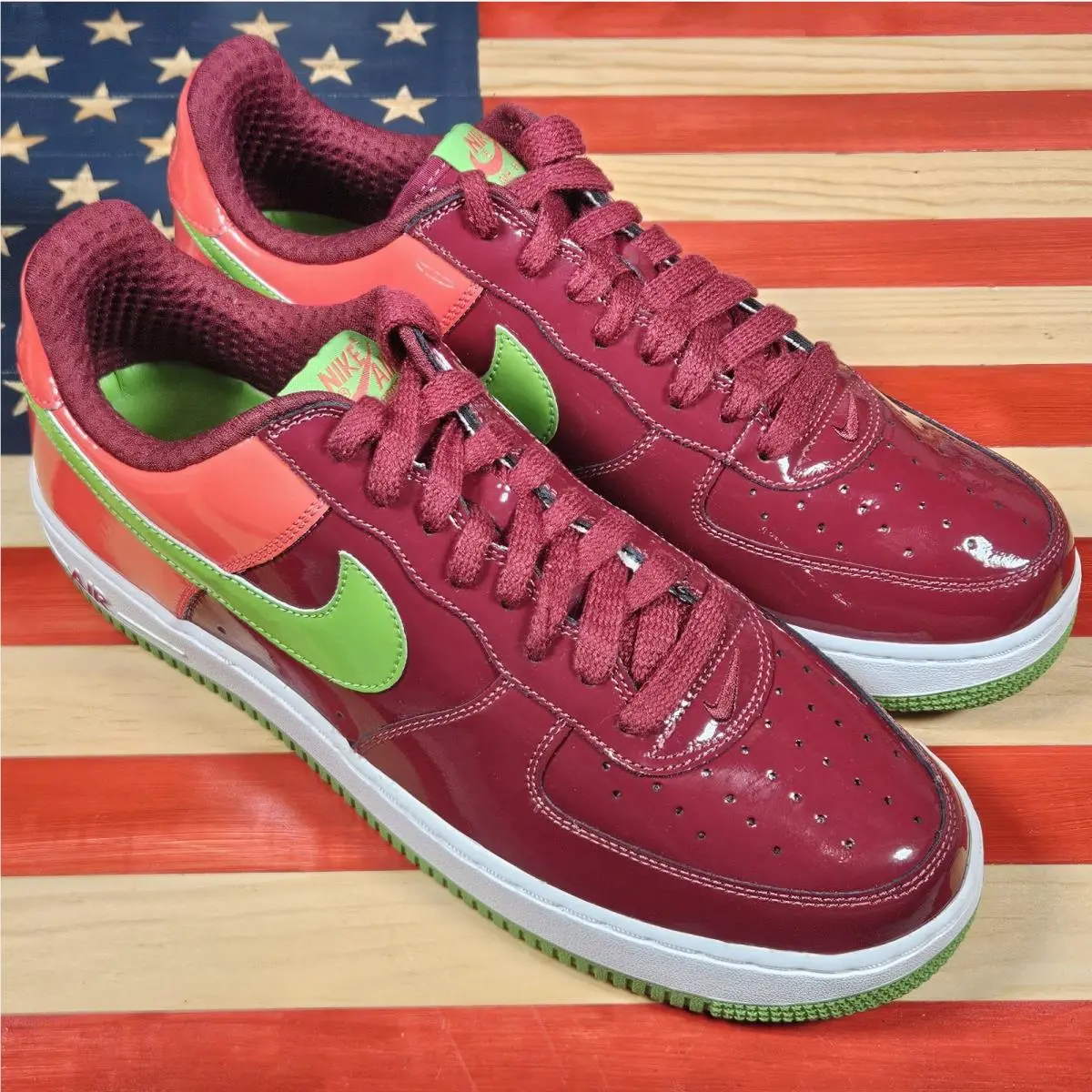 Nike shoes - Nike Air Force 1 - Air Force - 312945-631 - Red, way: Team-Red/Green-Bean/Max-Orange/White 6