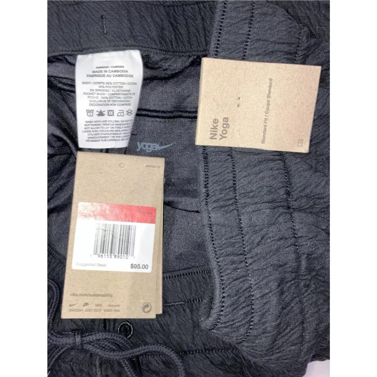 Nike clothing - Nike Dri-Fit Yoga - Yoga - FB7782010 - Black (UPC: 0196153890107) 9