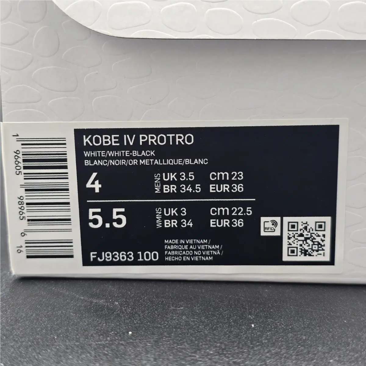 Nike shoes - Nike Kobe 4 - Kobe - FJ9363-100 - White 4