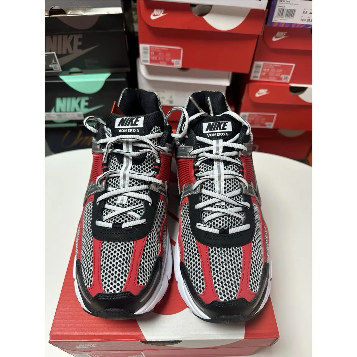 Nike shoes - Nike Vomero 5 - Vomero - HV0926–095 - Red metallic silver black 3