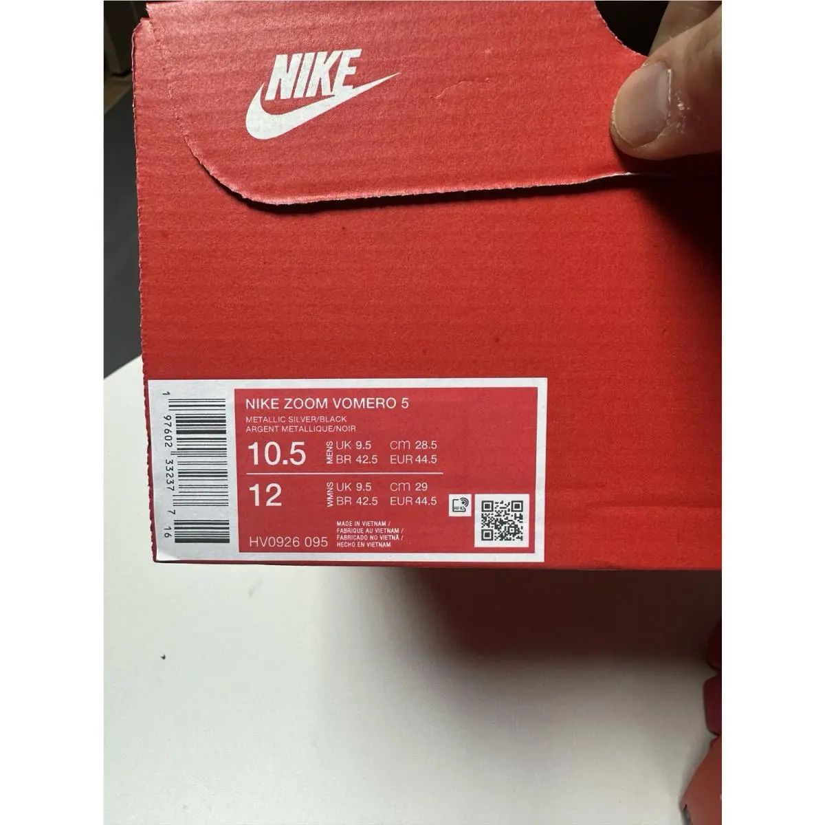 Nike shoes - Nike Vomero 5 - Vomero - HV0926–095 - Red metallic silver black 10