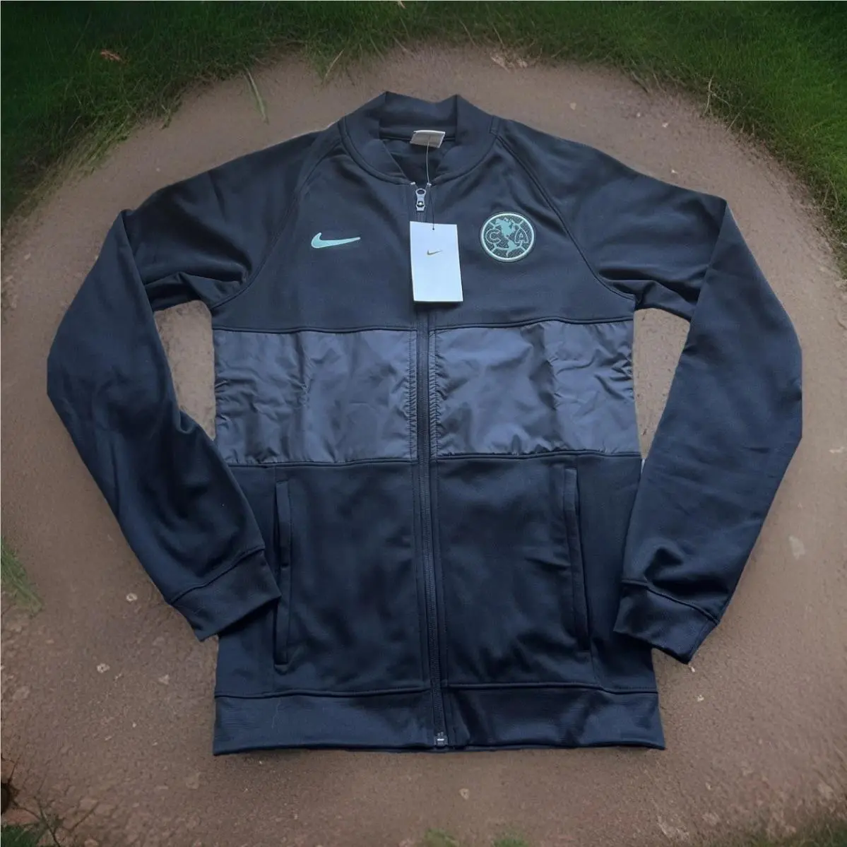 Nike Club America Full Zip Black Jacket DB7808-010 Men Size XS