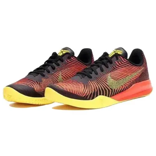 Nike KB Mentality II Men`s Basketball Shoes - Size 12 - Black / Yellow / Orange