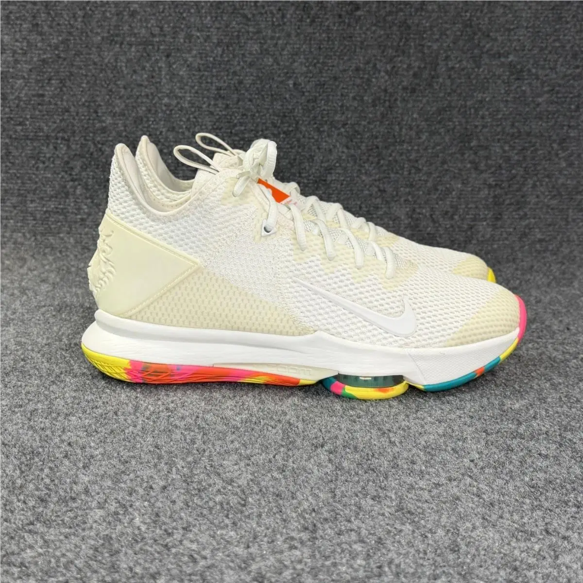 Nike Lebron Witness 4 Basketball Shoes Mens 10 White Multi Camo Athletic Sneaker