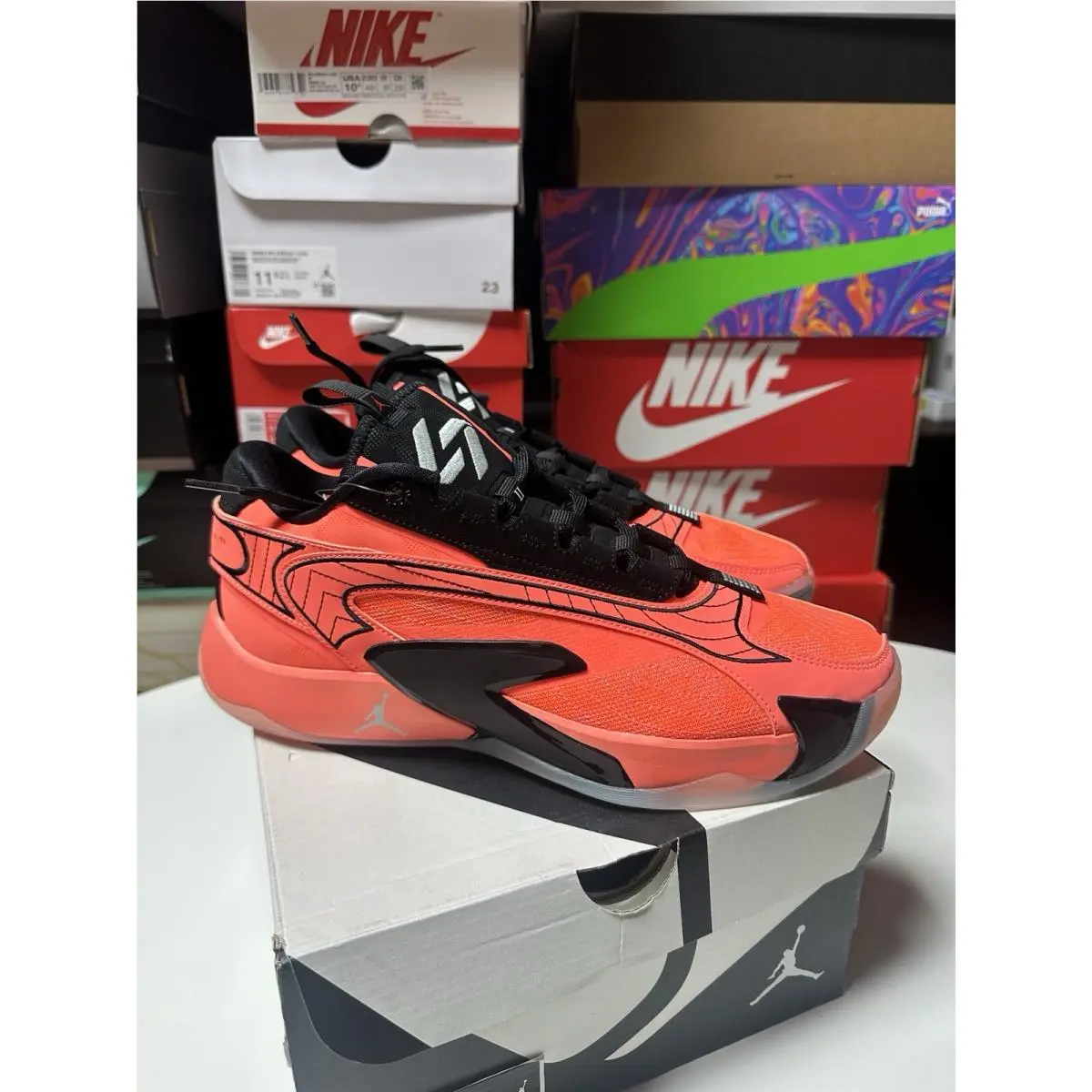 Size 10.5 Nike Jordan Luka 2 PF Bright Mango Basketball Shoes DX9012-800
