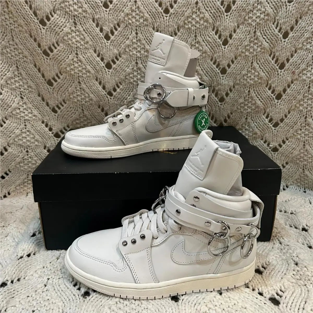 Jordan 1 Retro High Comme Des Garcons White Rare Mens 5.5