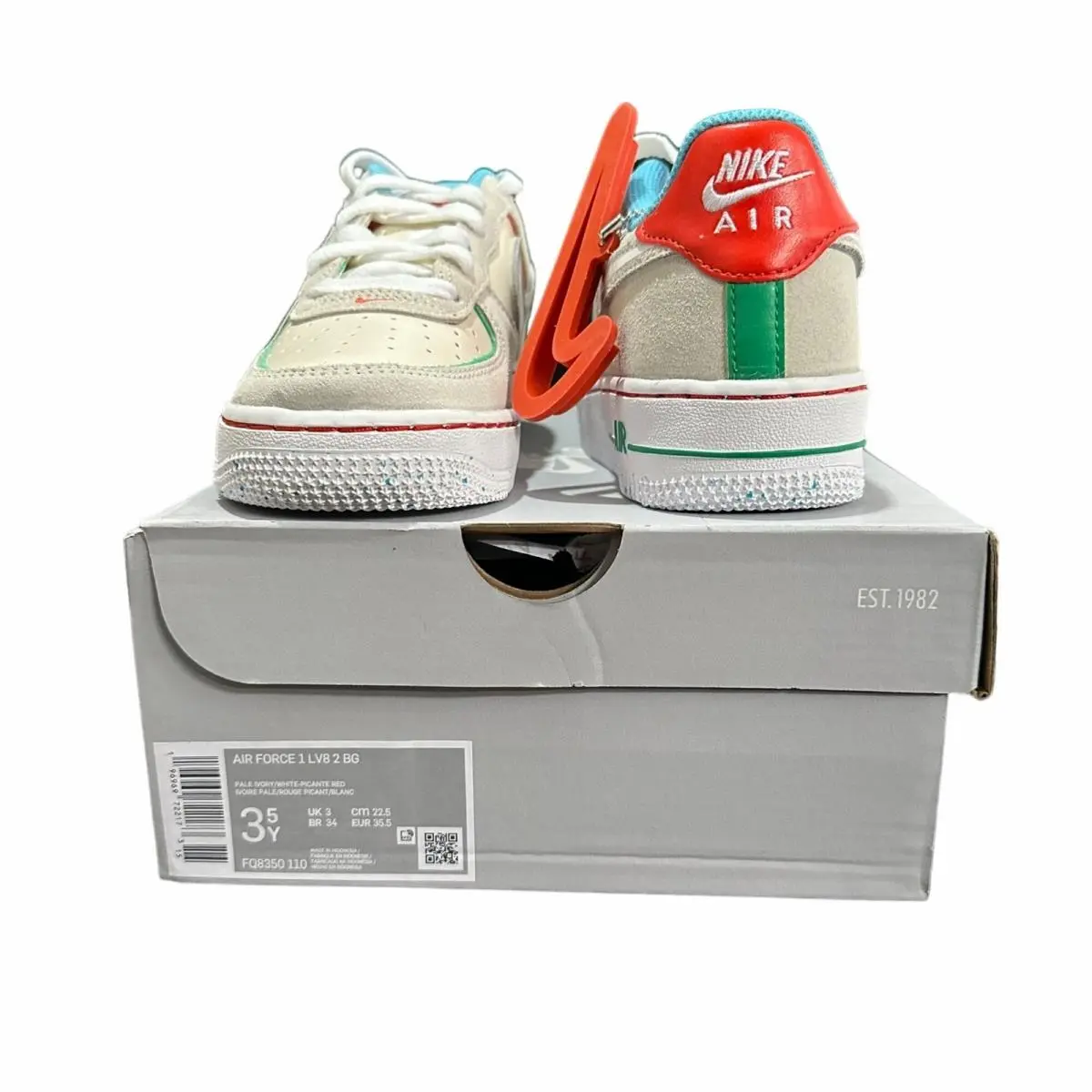 Nike shoes - Nike Air Force 1 LV8 GS - Ivory (UPC: 00196969722173) 5