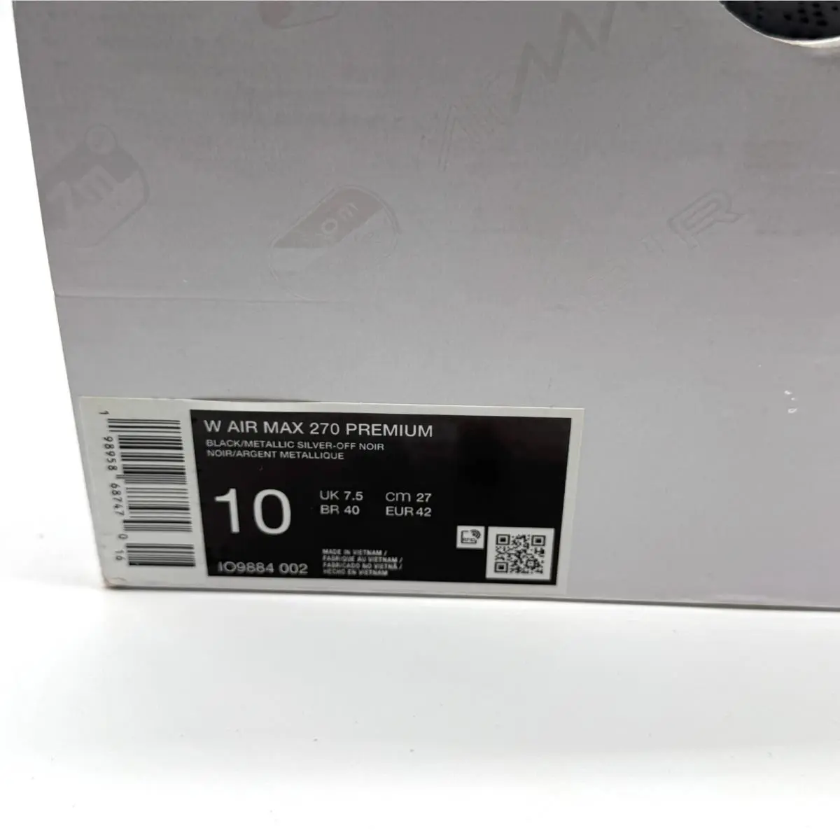 Nike shoes - Nike Air Max 270 Premium - IO9884-002 - Black (UPC: 198958687470) 8