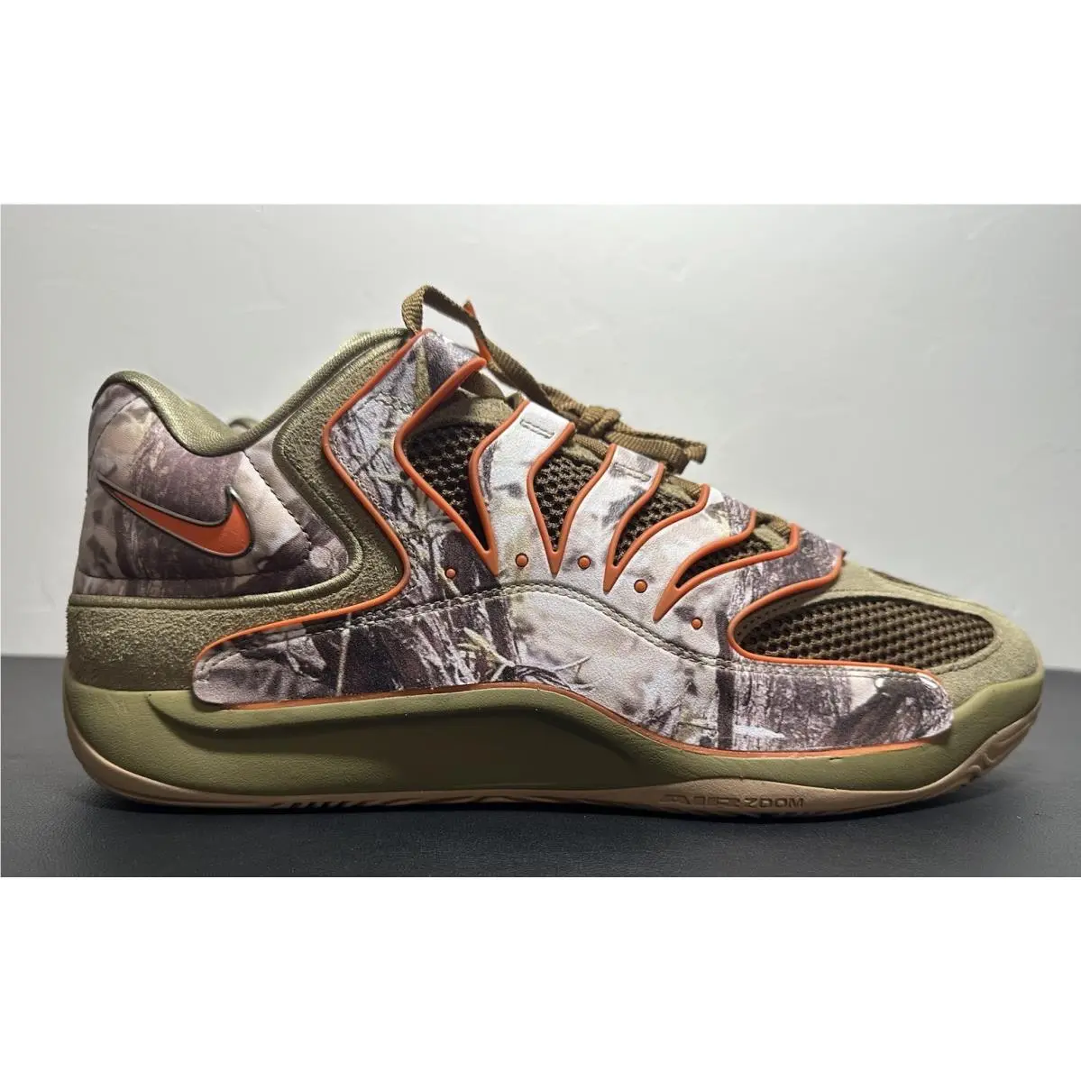 Nike KD 18 Per Camo Coyote Safety Orange Chet Holmgren IO7519-900 Men`s Size 15