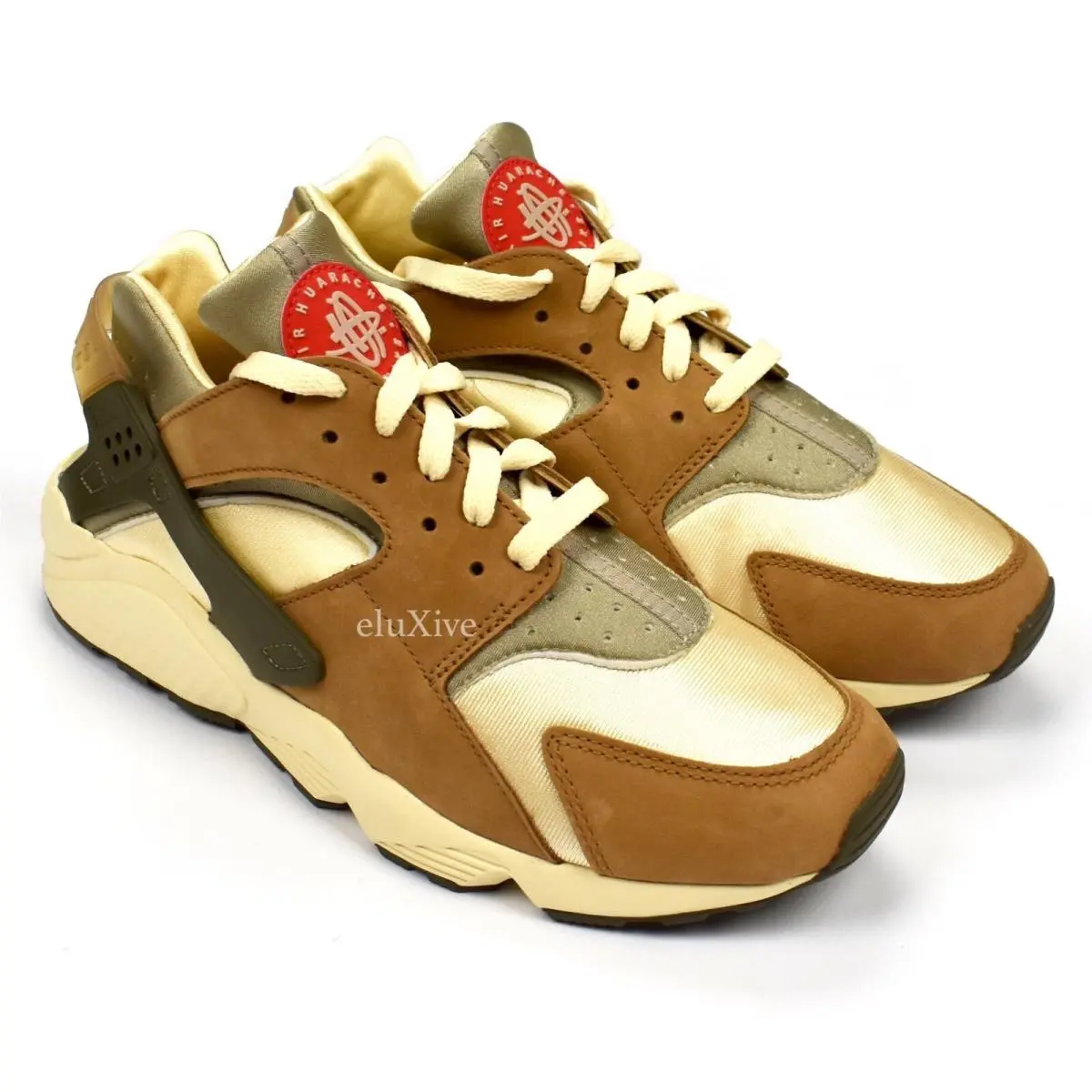 2021 Nike Stussy Air Huarache LE Desert Oak Sneakers Men`s 10 DS