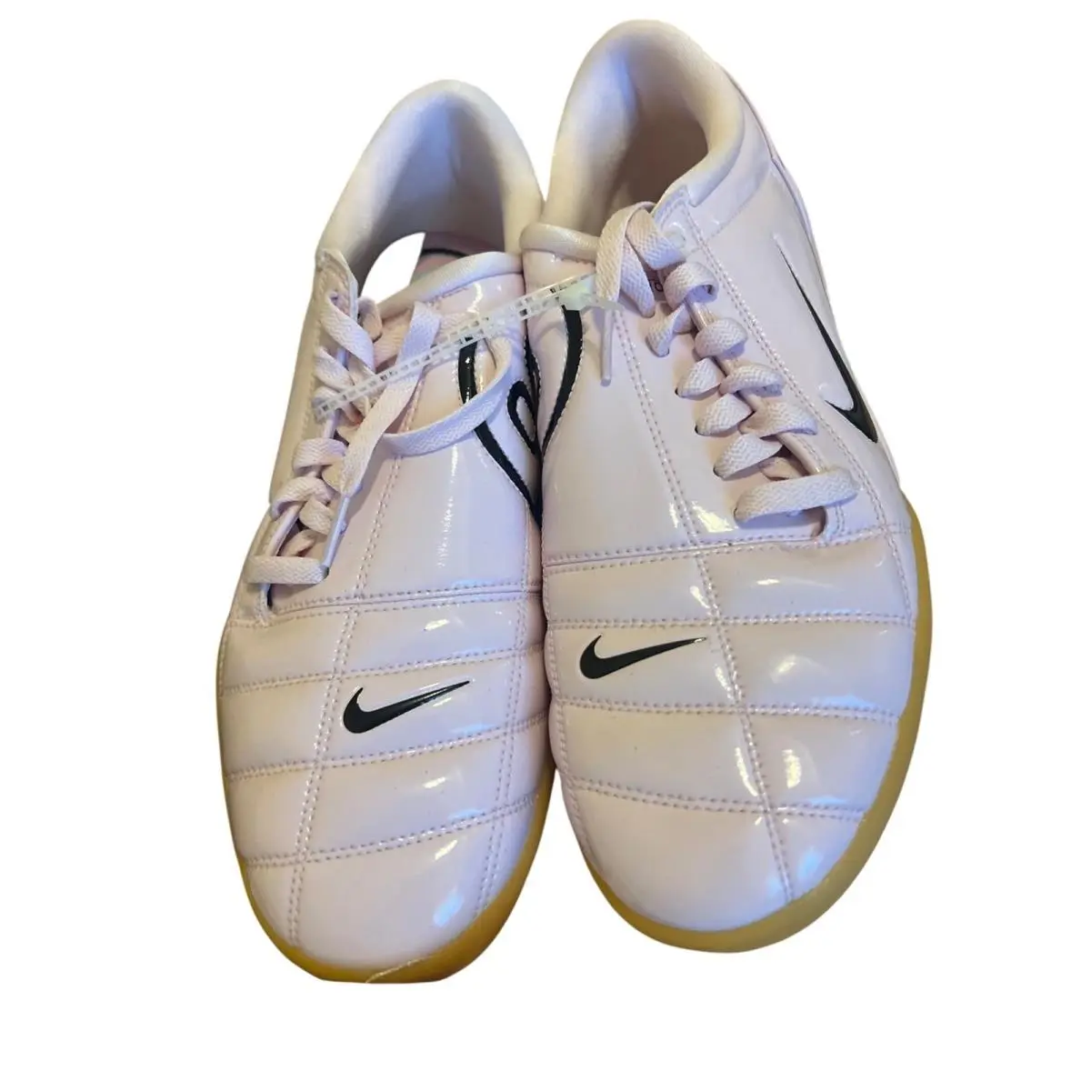 Nike Total 90 Iii Indoor Soccer Shoes Mens Pink Excel Patent Leather Gum Sole