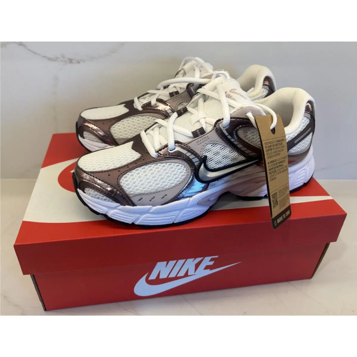 Nike V5 Rnr Women`s Shoes with Reflective Accents White/tatt Woman`s 9.5