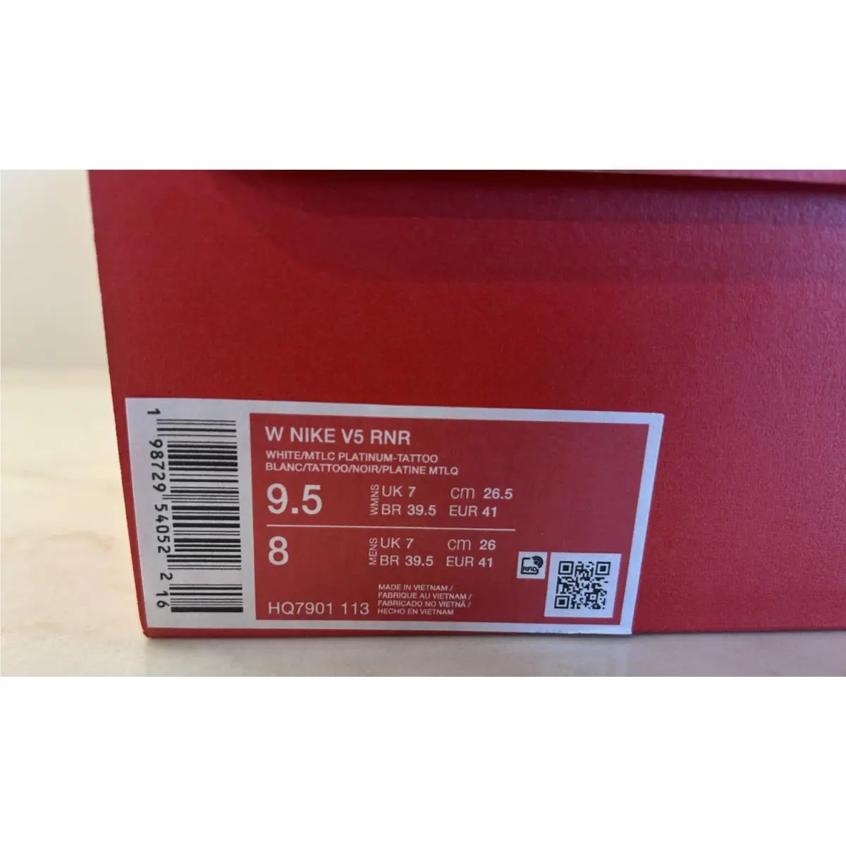 Nike shoes - White/Tattoo/Black/Metallic Platinum (UPC: 198729509413) 2