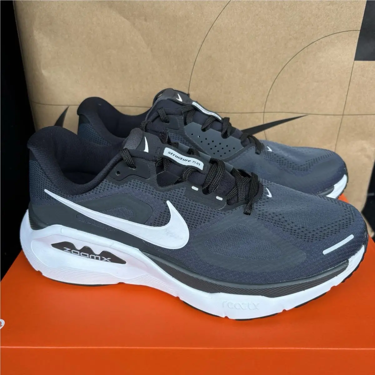 Nike Structure Plus Wide Running Shoes Black Nby IM2535-001 Men`s Size 10