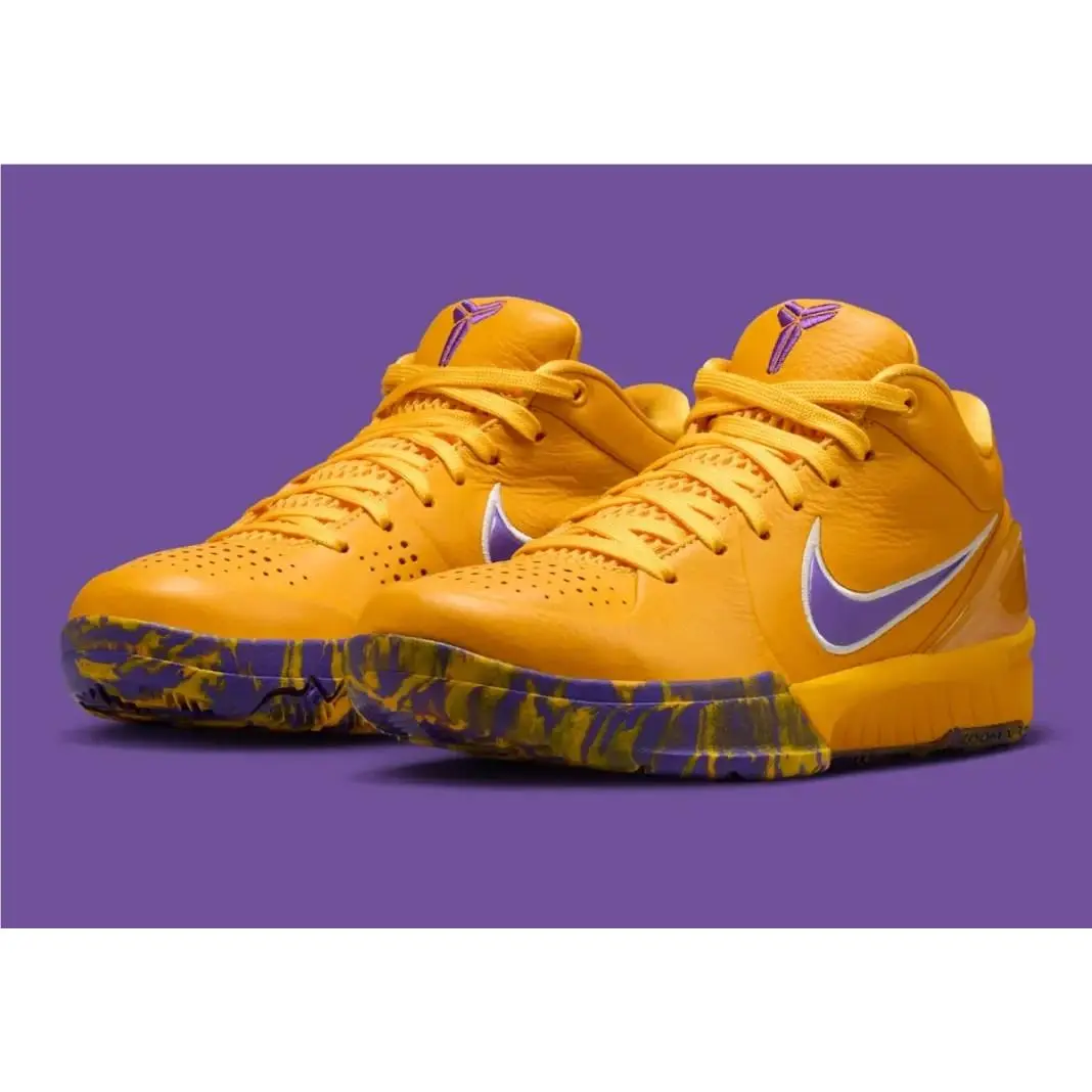 Nike Kobe 4 Draft Day Los Angeles Lakers IQ4109-700 GS Size 6.5Y + Discount
