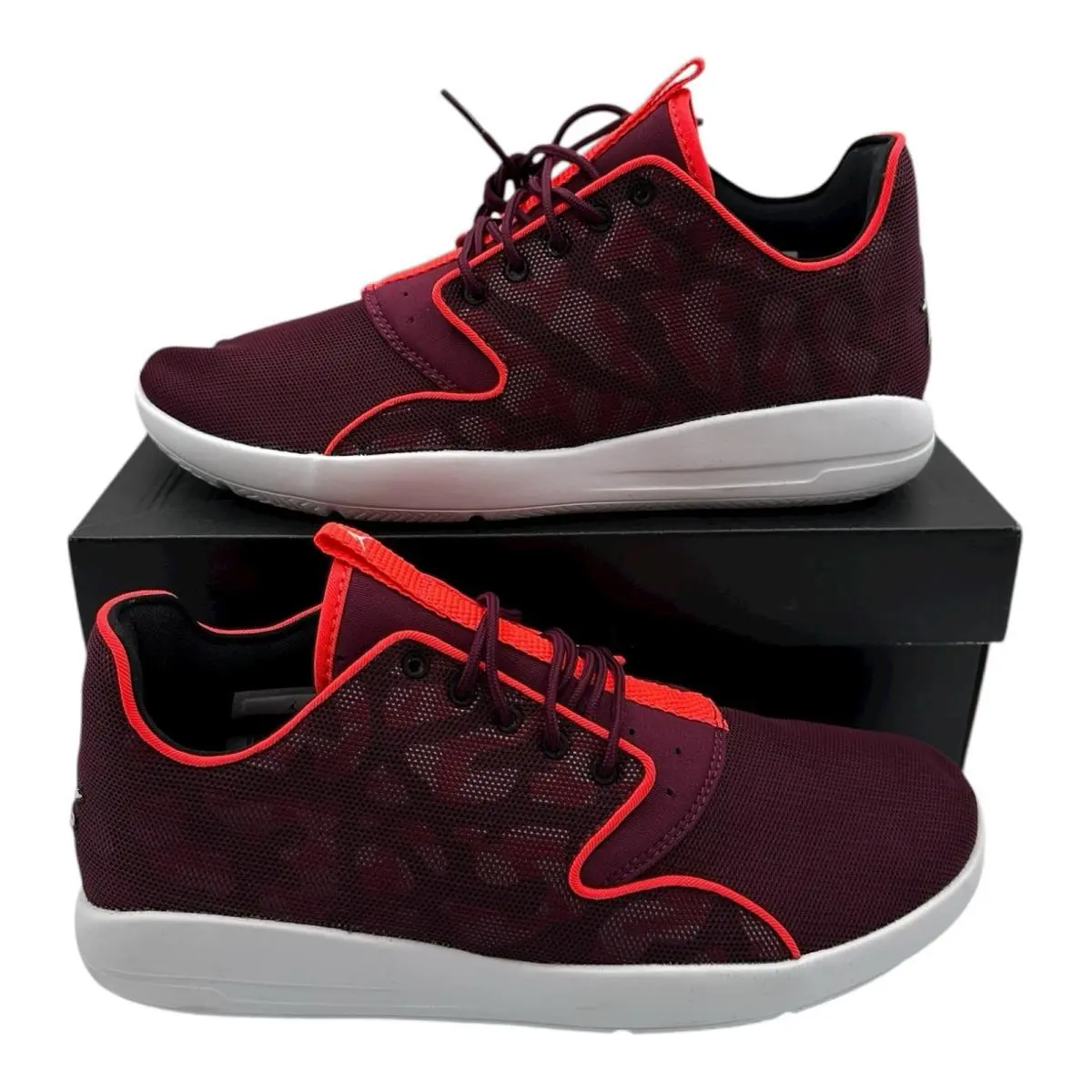 Nike Air Jordan Eclipse Shoes Mens Sz 9.5 Bordeaux Red White Sneakers 724010-603