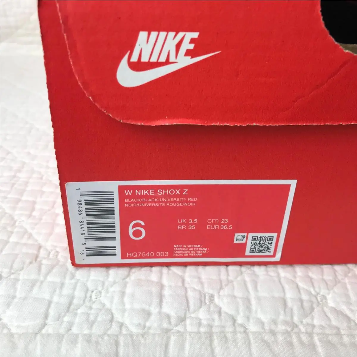 Nike shoes - Nike Shox Z - Shox - HQ7540-003 - Black red 9