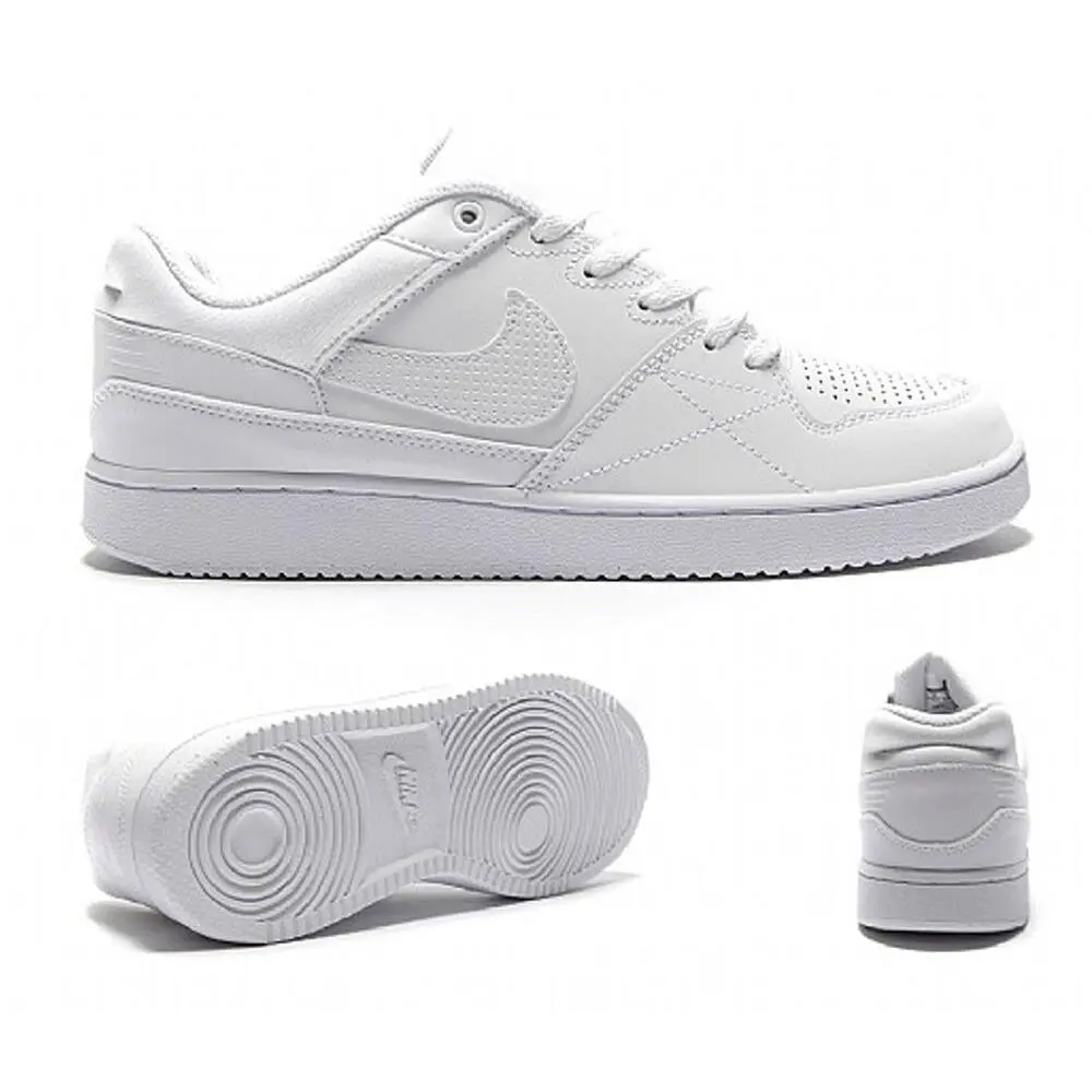 Nike White Priority Low Mens Lace Up Casual Sneakers Shoes - Size 8.5