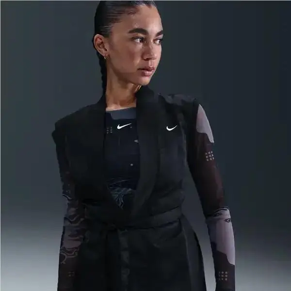 Nike Wrap Top Serena Williams Design Crew Black Size Small