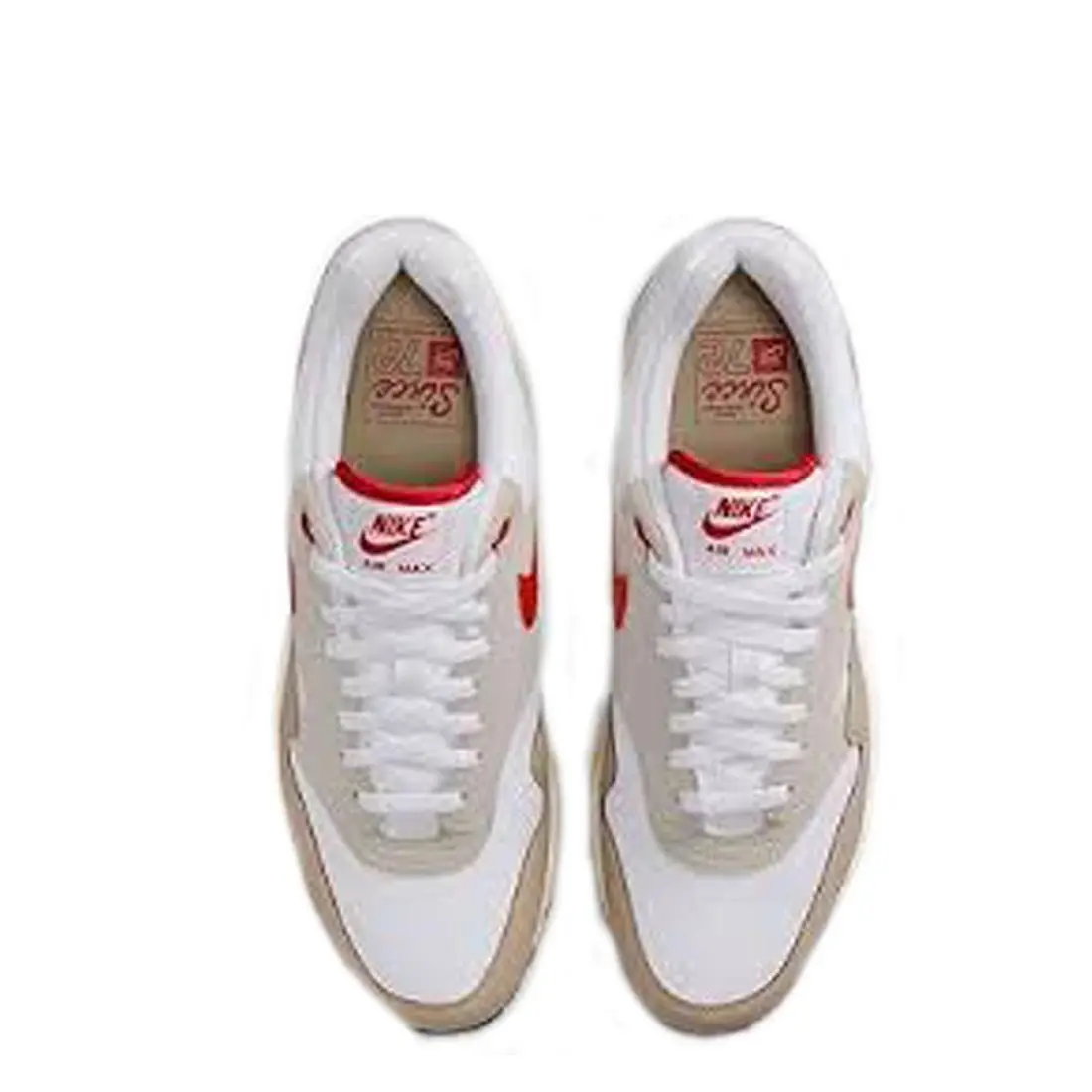 Nike shoes - Nike Air Max 1 - Air Max - HF4312 100 - White/University Red - Cream II (UPC: 197594570450) 0