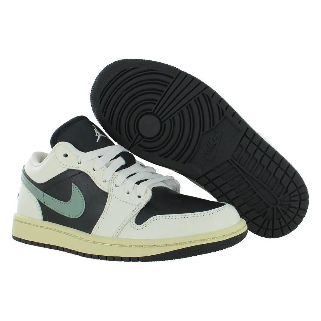 Nike Air Jordan 1 Low Womens Shoes Size 5.5 Color: Anthracite/jade Smoke/sail