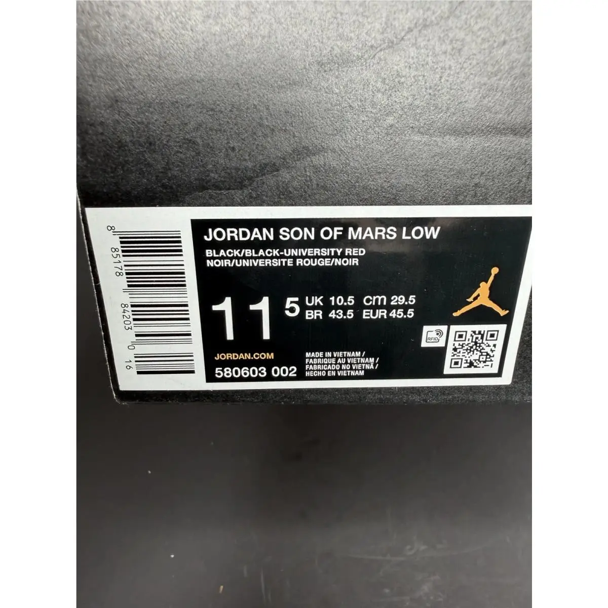 Nike shoes - Jordan Son Of Mars - Son Mars - 580603 002 - Black/Black-University Red 6