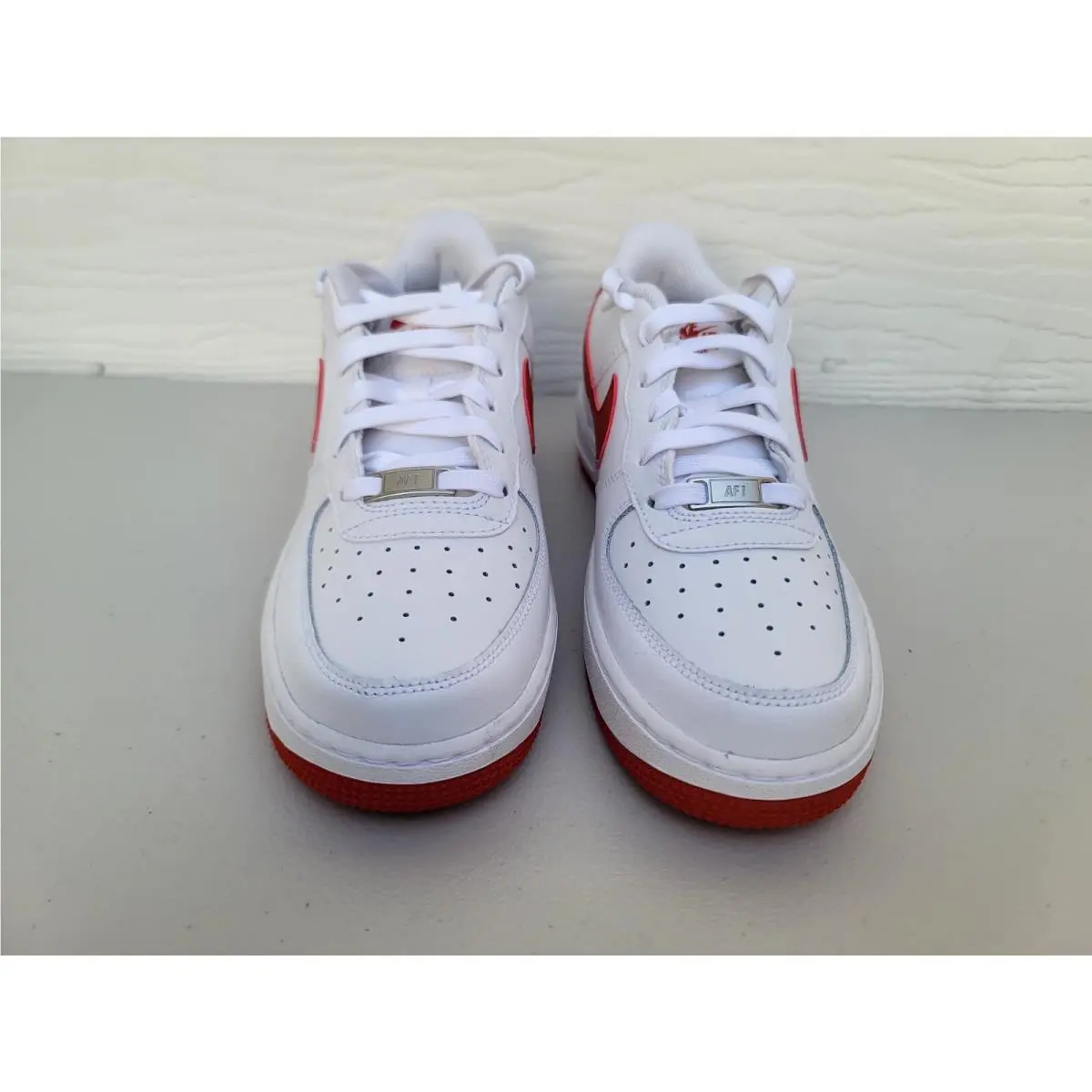 Nike shoes - Nike Air Force 1 - Air Force - FV5948 116 - WHITE/DRAGON RED 1