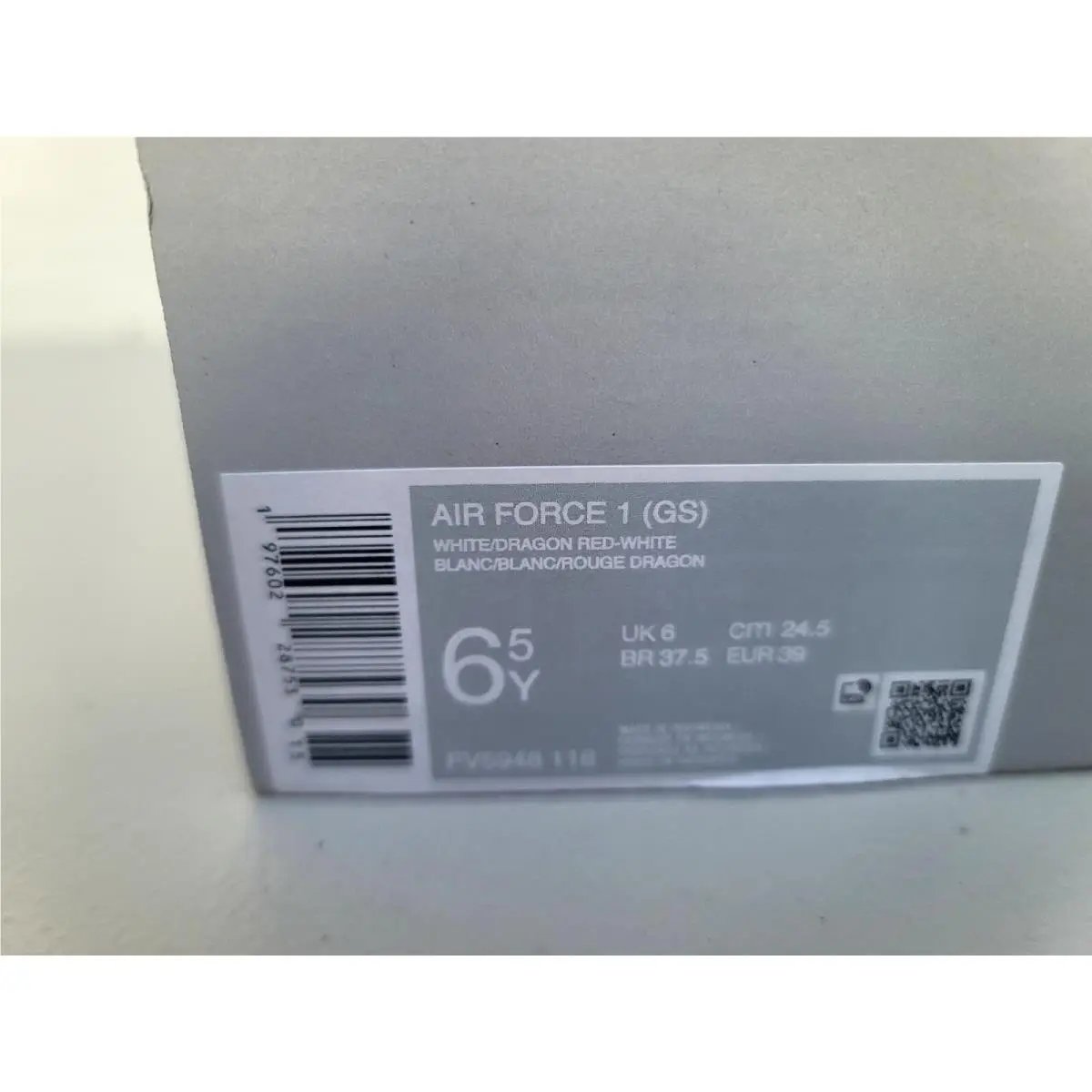 Nike shoes - Nike Air Force 1 - Air Force - FV5948 116 - WHITE/DRAGON RED 4