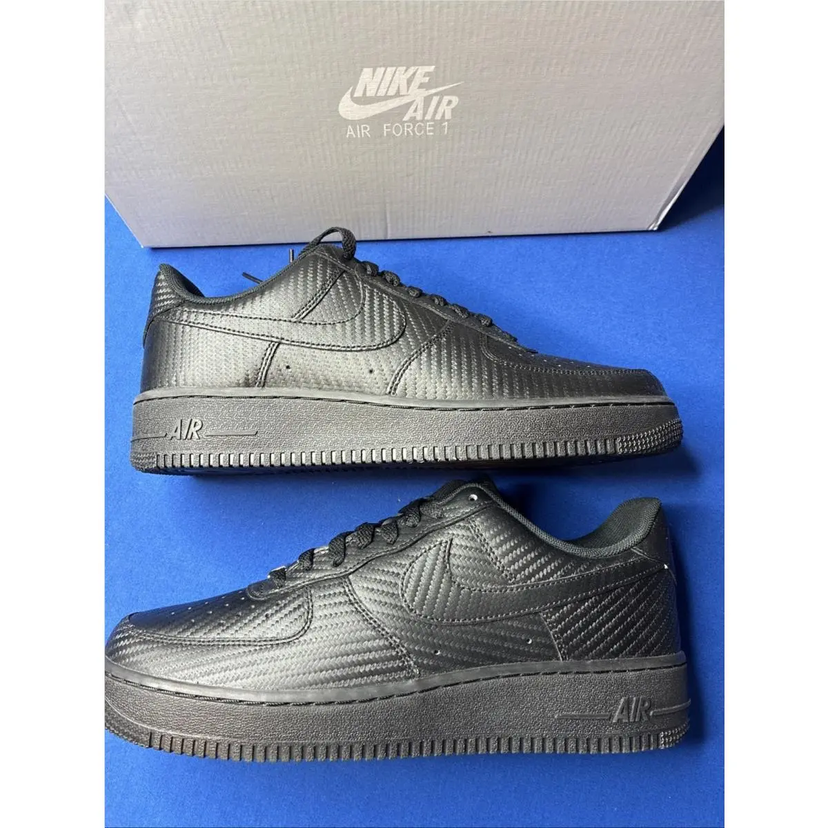 Nike Air Force 1 `07 `black Carbon Fiber` HF2886-001 Shoes Men`s Size 10 US