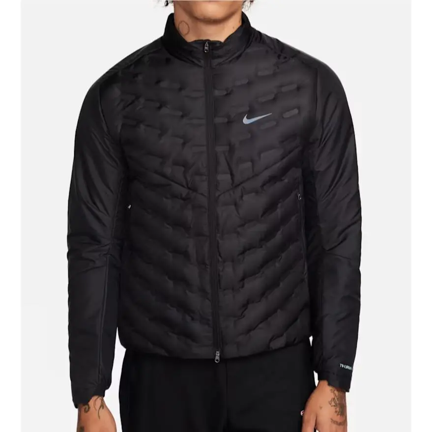 Nike Therma-fit Adv Aeroloft Large Tall Repel Down Running Jacket Black FB7556